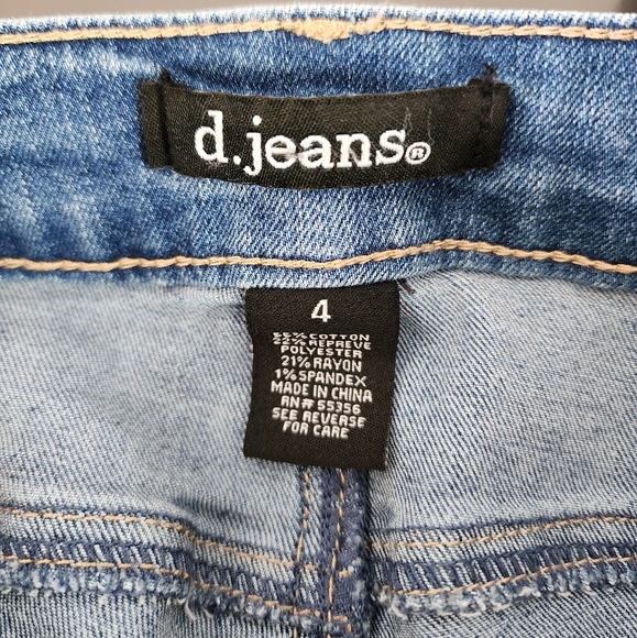 D.Jeans skinny high waisted capri denim jeans - Picture 5 of 5